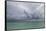 Rain Clouds and Thunderstorm at Sea.-Stephen Frink-Framed Stretched Canvas