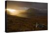 Rain Clouds over Ben More Coigach and Loch Lurgainn at Dawn, Coigach, Highland, Scotland, UK-Mark Hamblin-Stretched Canvas