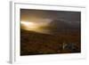 Rain Clouds over Ben More Coigach and Loch Lurgainn at Dawn, Coigach, Highland, Scotland, UK-Mark Hamblin-Framed Photographic Print