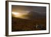 Rain Clouds over Ben More Coigach and Loch Lurgainn at Dawn, Coigach, Highland, Scotland, UK-Mark Hamblin-Framed Photographic Print