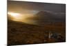 Rain Clouds over Ben More Coigach and Loch Lurgainn at Dawn, Coigach, Highland, Scotland, UK-Mark Hamblin-Mounted Photographic Print