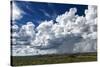 Rain Clouds over the Namibian Savanna-Circumnavigation-Stretched Canvas