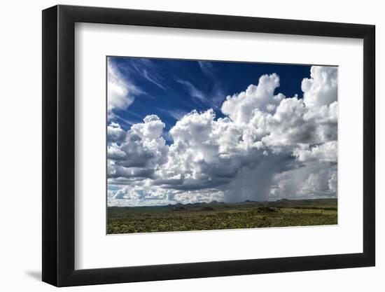 Rain Clouds over the Namibian Savanna-Circumnavigation-Framed Photographic Print