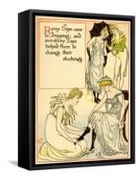 Rain Douses The Festivities-Walter Crane-Framed Stretched Canvas