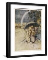 Rain, Go to Spain-Arthur Rackham-Framed Art Print