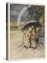 Rain, Go to Spain-Arthur Rackham-Stretched Canvas