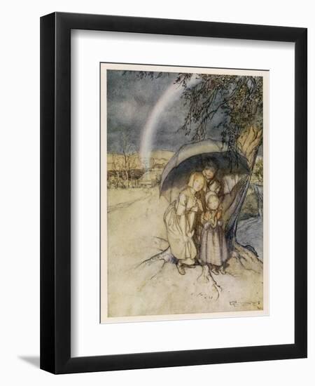 Rain, Go to Spain-Arthur Rackham-Framed Art Print