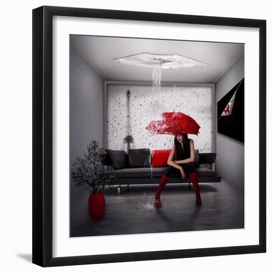 Rain in Paris-Nataliorion-Framed Photographic Print