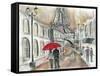 Rain in Paris-Todd Williams-Framed Stretched Canvas