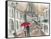 Rain in Paris-Todd Williams-Framed Stretched Canvas