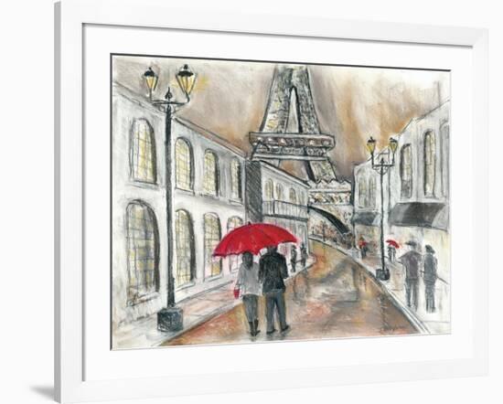 Rain in Paris-Todd Williams-Framed Art Print