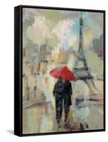 Rain in the City II-Silvia Vassileva-Framed Stretched Canvas