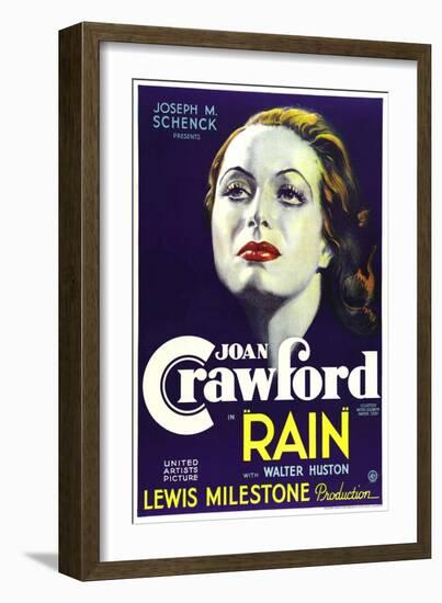 Rain, Joan Crawford, 1932-null-Framed Art Print