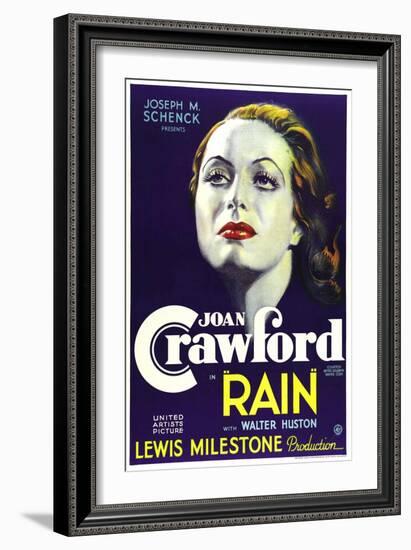 Rain, Joan Crawford, 1932-null-Framed Art Print