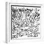 Rain of Frogs Recorded in 1355-null-Framed Premium Giclee Print