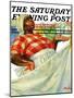 "Rain on Laundry Day," Saturday Evening Post Cover, June 15, 1940-Mariam Troop-Mounted Premium Giclee Print