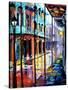 Rain on Royal Street-Diane Millsap-Stretched Canvas