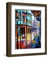 Rain on Royal Street-Diane Millsap-Framed Art Print