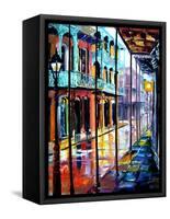 Rain on Royal Street-Diane Millsap-Framed Stretched Canvas