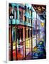 Rain on Royal Street-Diane Millsap-Framed Art Print