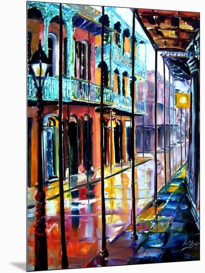 Rain on Royal Street-Diane Millsap-Mounted Art Print