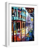 Rain on Royal Street-Diane Millsap-Framed Art Print