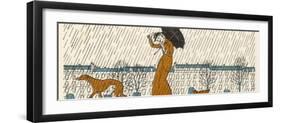 Rain or Fine Dogs Must be Taken for Their Walk-Bernard Boutet De Monvel-Framed Photographic Print