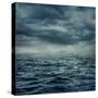 Rain over the Stormy Sea-egal-Stretched Canvas