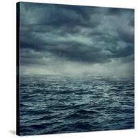 Rain over the Stormy Sea-egal-Stretched Canvas