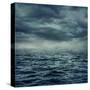 Rain over the Stormy Sea-egal-Stretched Canvas