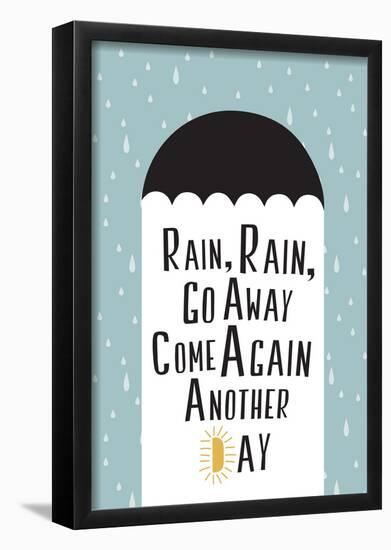 Rain, Rain, Go Away Minimalism-null-Framed Poster