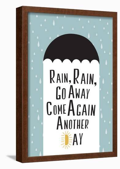 Rain, Rain, Go Away Minimalism-null-Framed Poster