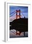 Rain Reflection, Early Morning Golden Gate Bridge, San Francisco-Vincent James-Framed Photographic Print