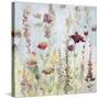 Rain Shower Garden-Lora Gold-Stretched Canvas