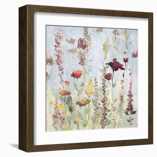 Rain Shower Garden-Lora Gold-Framed Art Print