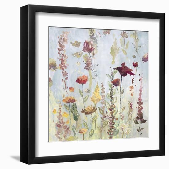 Rain Shower Garden-Lora Gold-Framed Art Print