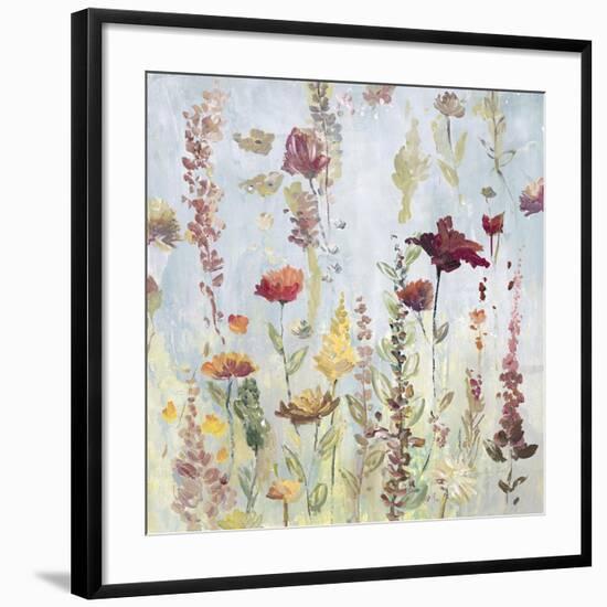 Rain Shower Garden-Lora Gold-Framed Art Print