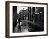 Rain Slicked Street Scene in Poor Section of City in Eastern US-Walker Evans-Framed Photographic Print