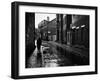 Rain Slicked Street Scene in Poor Section of City in Eastern US-Walker Evans-Framed Photographic Print