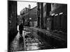 Rain Slicked Street Scene in Poor Section of City in Eastern US-Walker Evans-Mounted Photographic Print