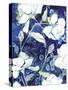 Rain Song Flowers in Royal-Megan Swartz-Stretched Canvas