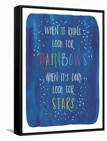 Rain-Stars-Erin Clark-Framed Stretched Canvas