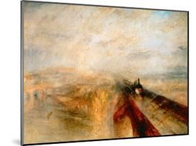 Rain Steam and Speed- The Great Western Railway, 1844-J M W Turner-Mounted Giclee Print