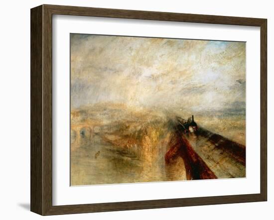 Rain, Steam And Speed "The Great Western Railway" 1844-JMW Turner-Framed Premium Giclee Print