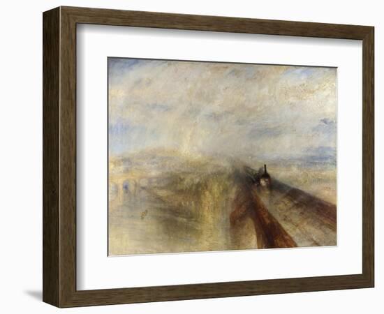 Rain, Steam, and Speed, the Great Western Railway, 1844-JMW Turner-Framed Giclee Print