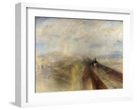 Rain, Steam, and Speed, the Great Western Railway, 1844-JMW Turner-Framed Giclee Print