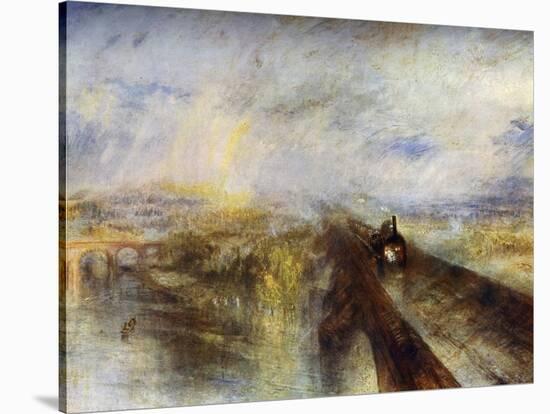 Rain, Steam and Speed - the Great Western Railway, C1844-J. M. W. Turner-Stretched Canvas