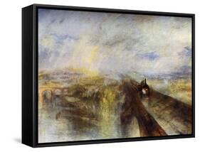 Rain, Steam and Speed - the Great Western Railway, C1844-J. M. W. Turner-Framed Stretched Canvas