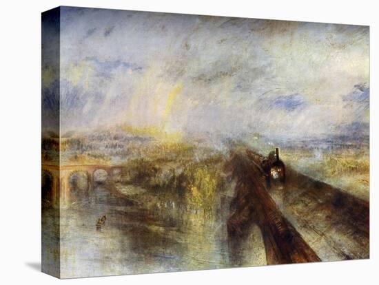 Rain, Steam and Speed - the Great Western Railway, C1844-J. M. W. Turner-Stretched Canvas