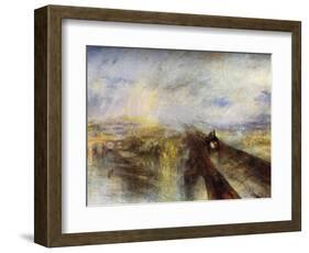 Rain, Steam and Speed - the Great Western Railway, C1844-J. M. W. Turner-Framed Giclee Print